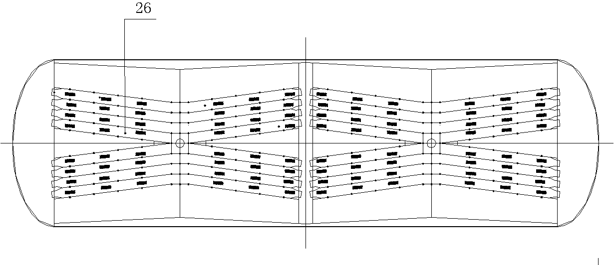 Discharging pot for powder and particle materials