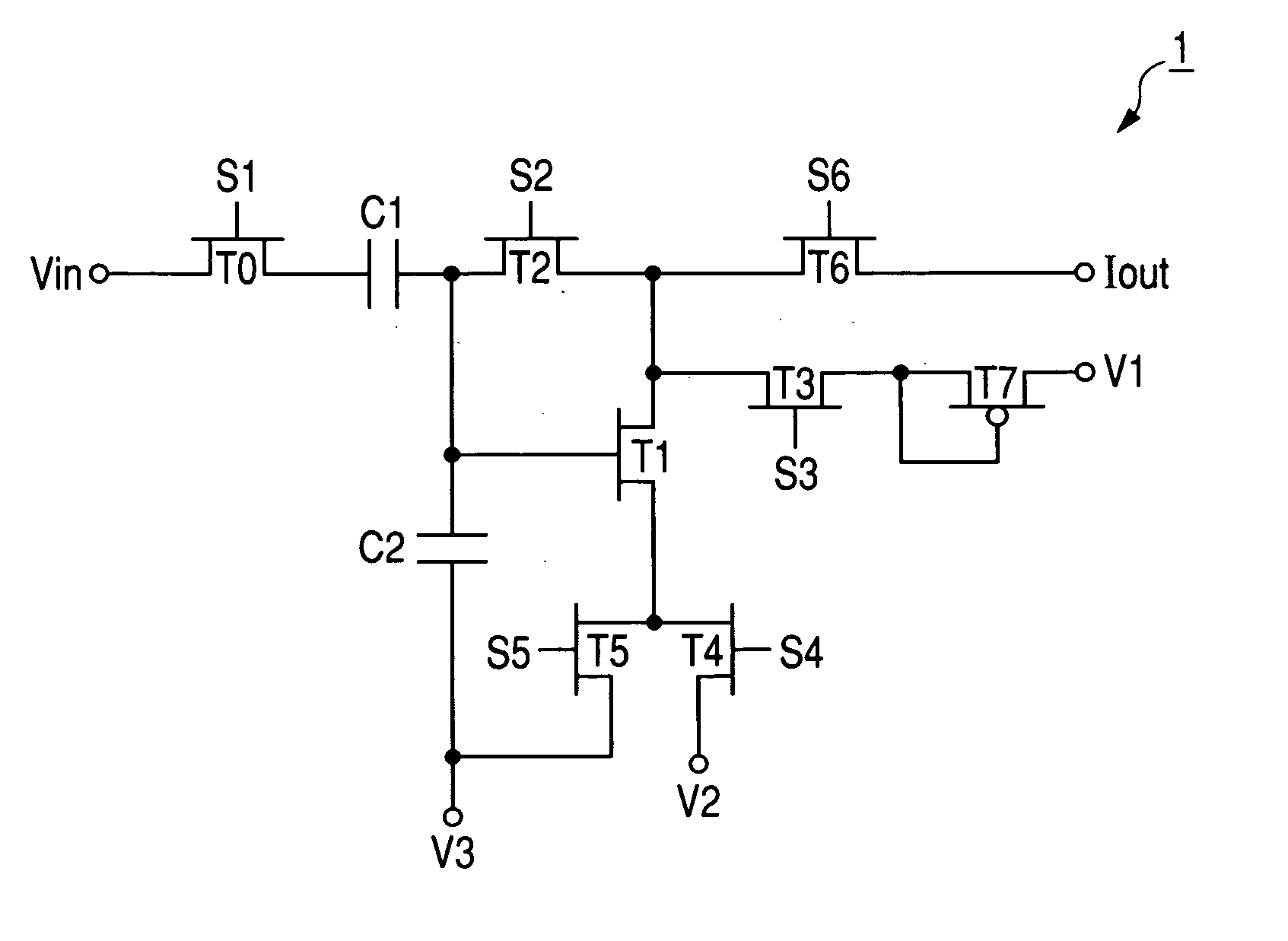 Voltage current conversion device and light emitting device