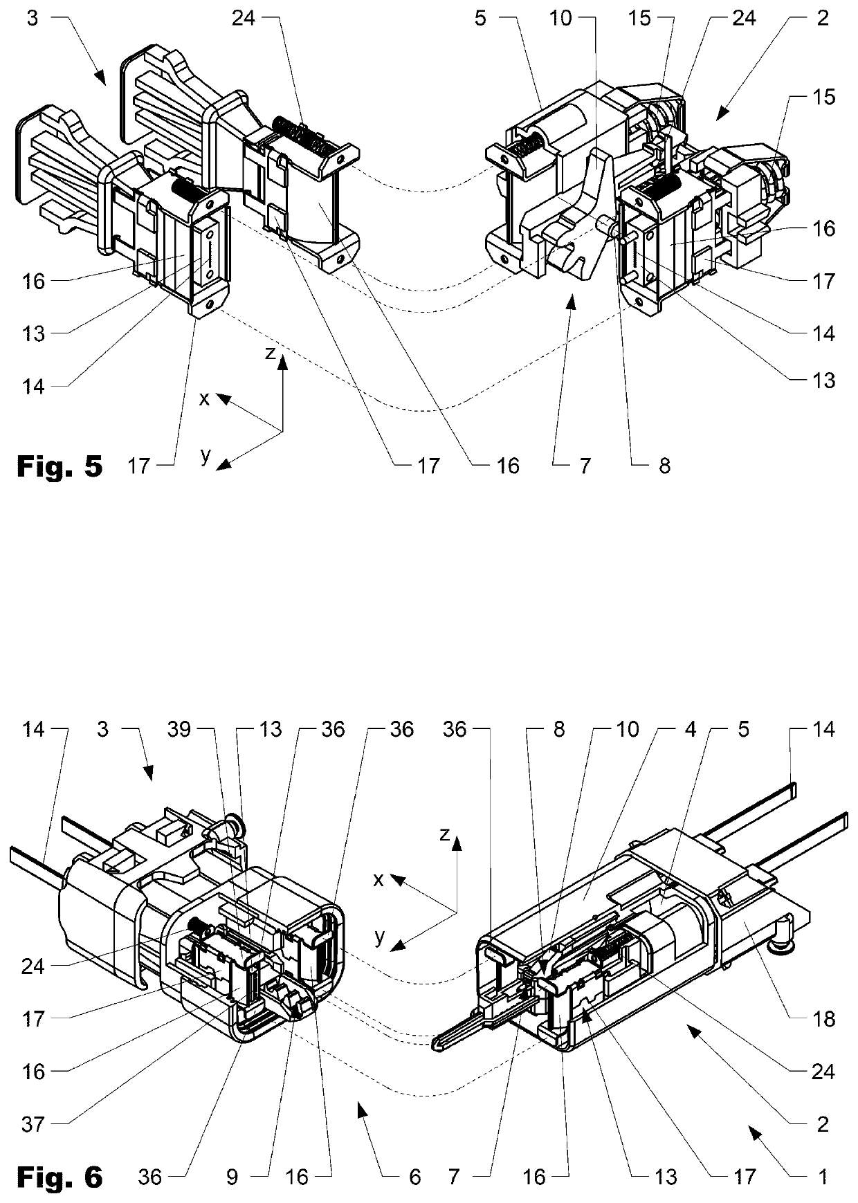 Optical connector assembly comprising a shutter