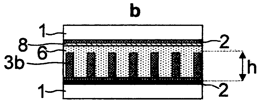 Mesoscopic optoelectronic devices comprising arrays of semiconductor pillars deposited from a suspension and production method thereof