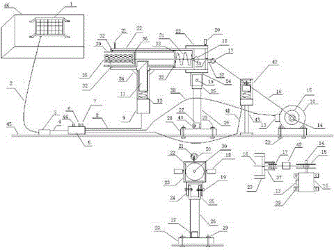 Ejection type solar-powered dual-purpose fishing gear capable of fishing and shooting planes