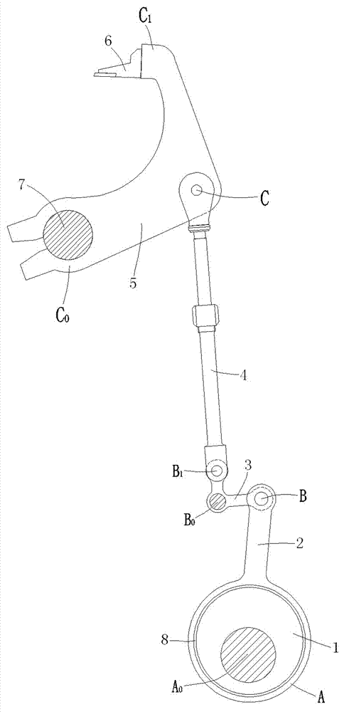 Needle pressing mechanism of hooked-needle warp knitting machine