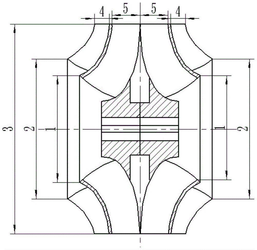 Double-suction multi-flow-channel impeller and design method thereof