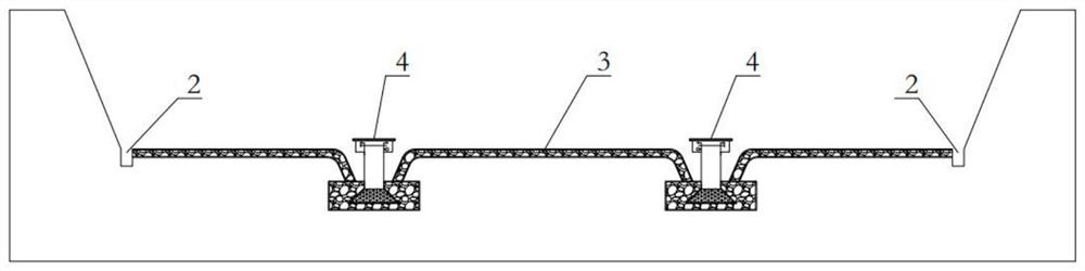 A sunken foundation pit drainage system, construction method and application method