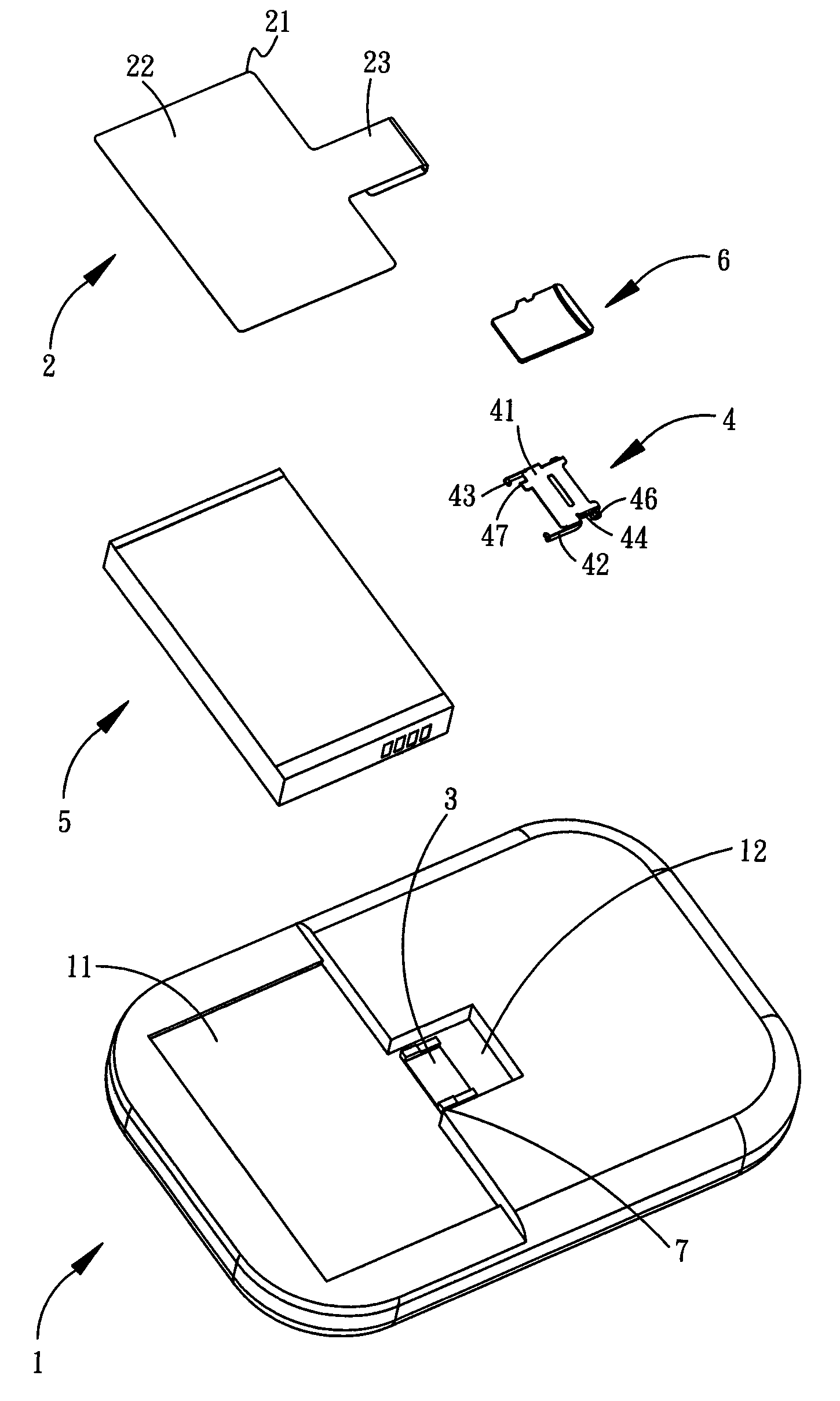 Hand-held device with short-range wireless communication antenna and assembly method thereof