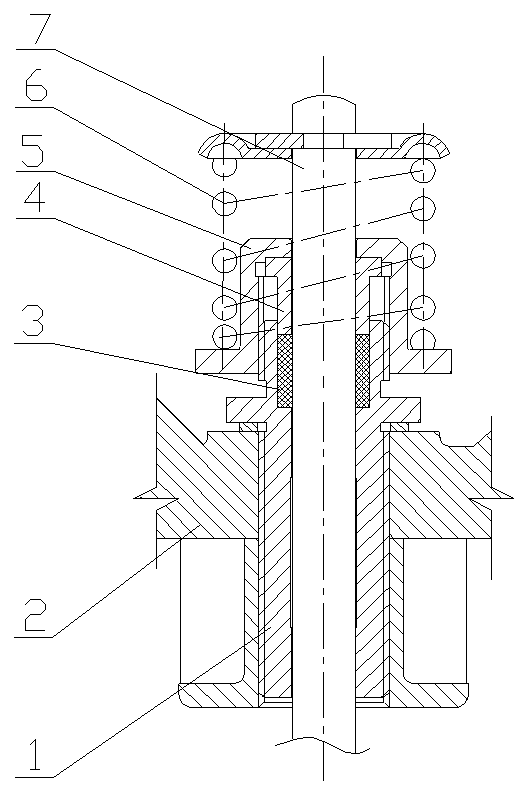 Sealing structure for valve body of long telescopic soot blower