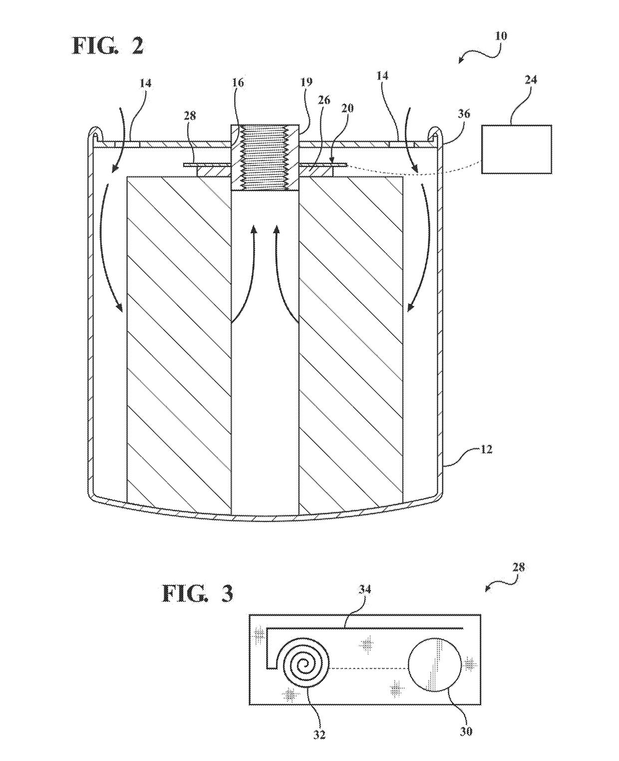 Disposable filter including an integrated sensor assembly