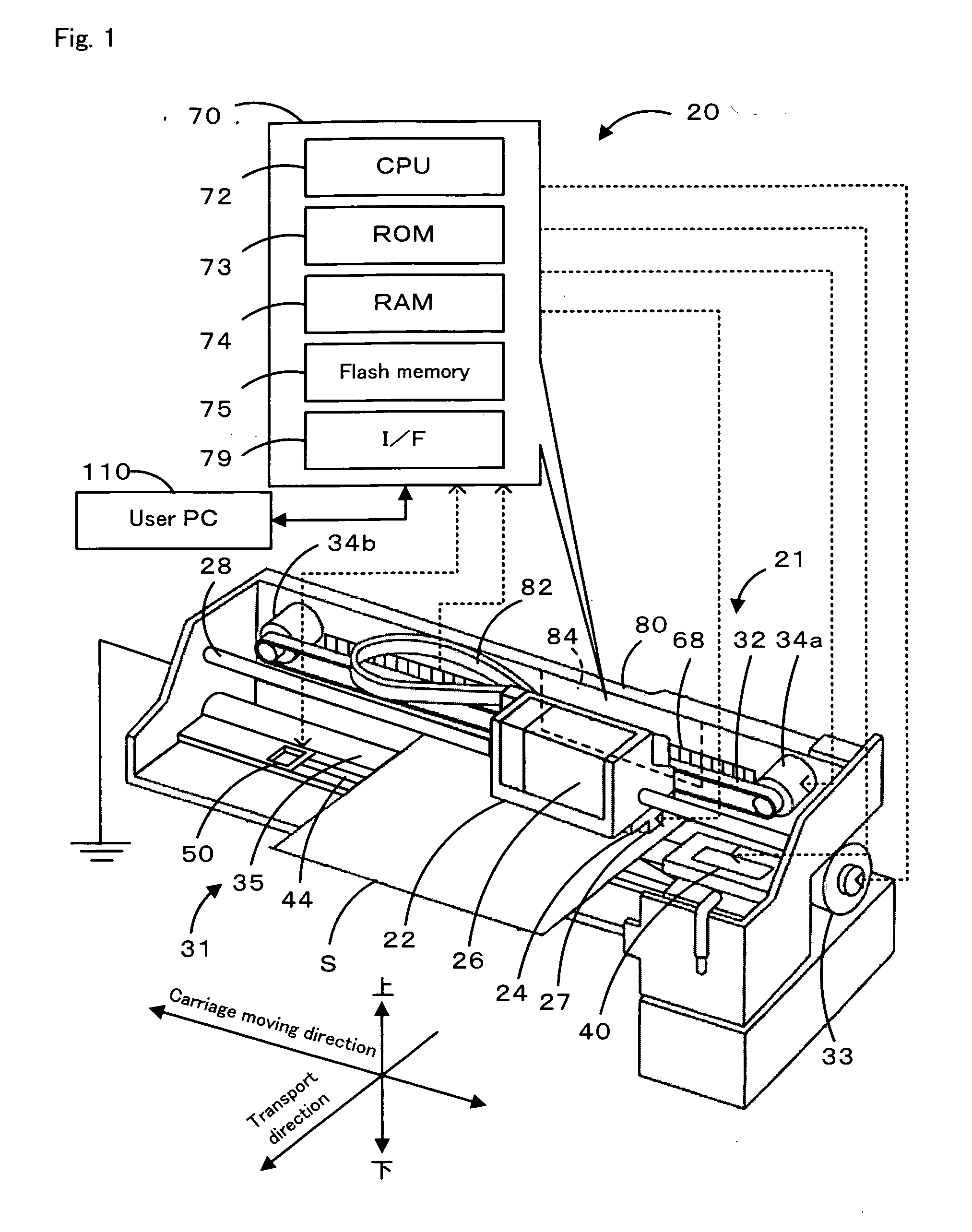 Ink jet recording apparatus, nozzle inspection method and program thereof