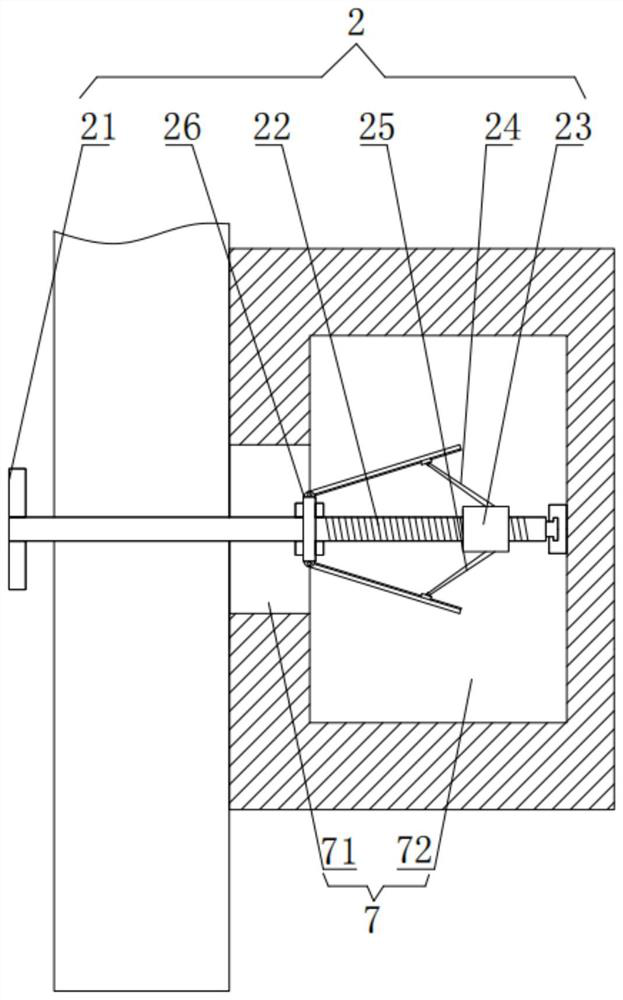 Clamping and embedding type mounting door plate for fabricated building and mounting method