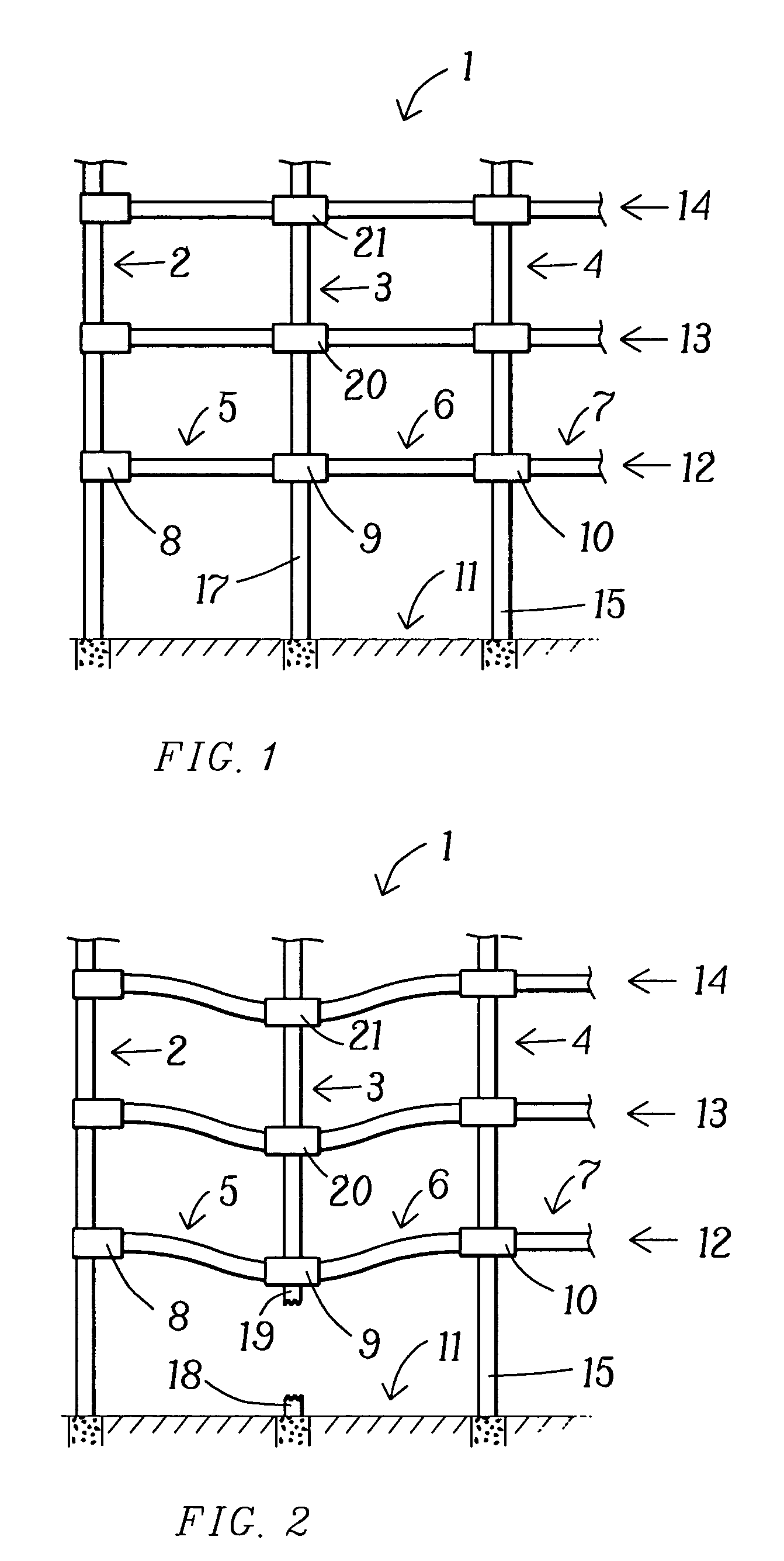 Structural joint connection providing blast resistance and a beam-to-beam connection resistant to moments, tension and torsion across a column