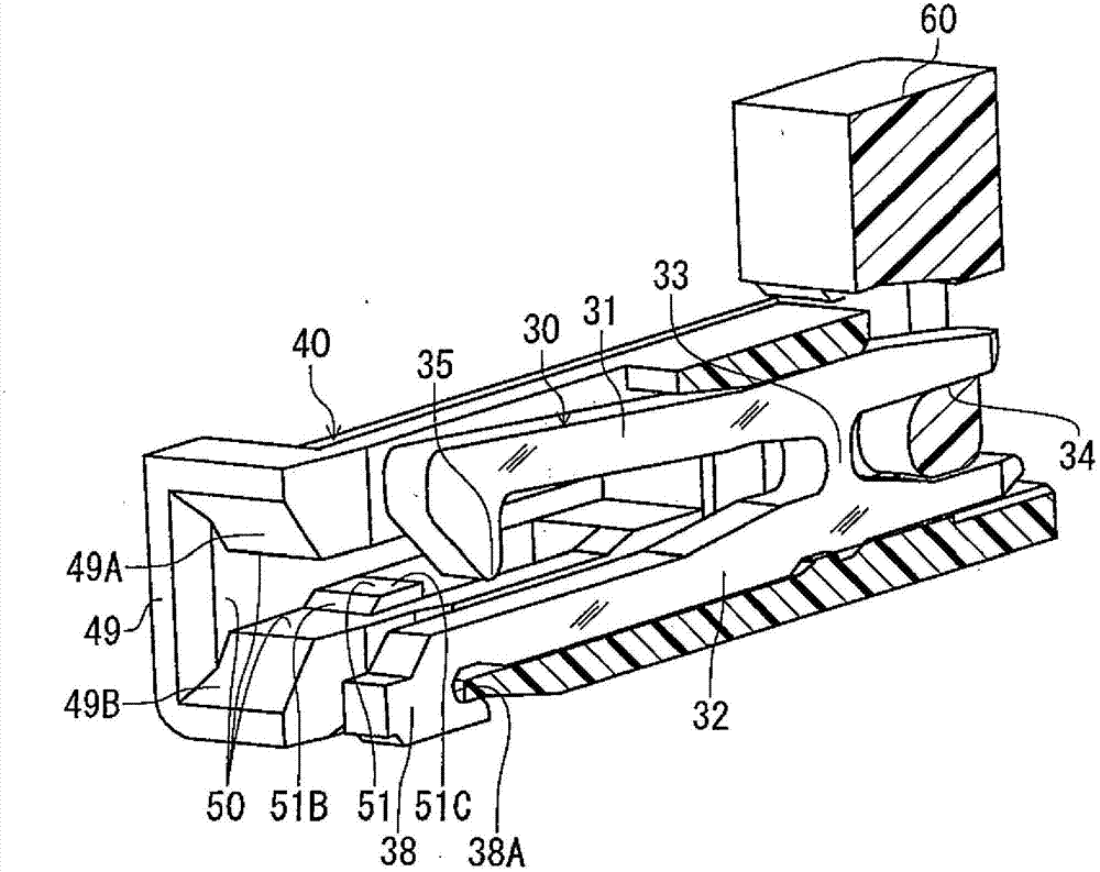 Electric connector for circuit board