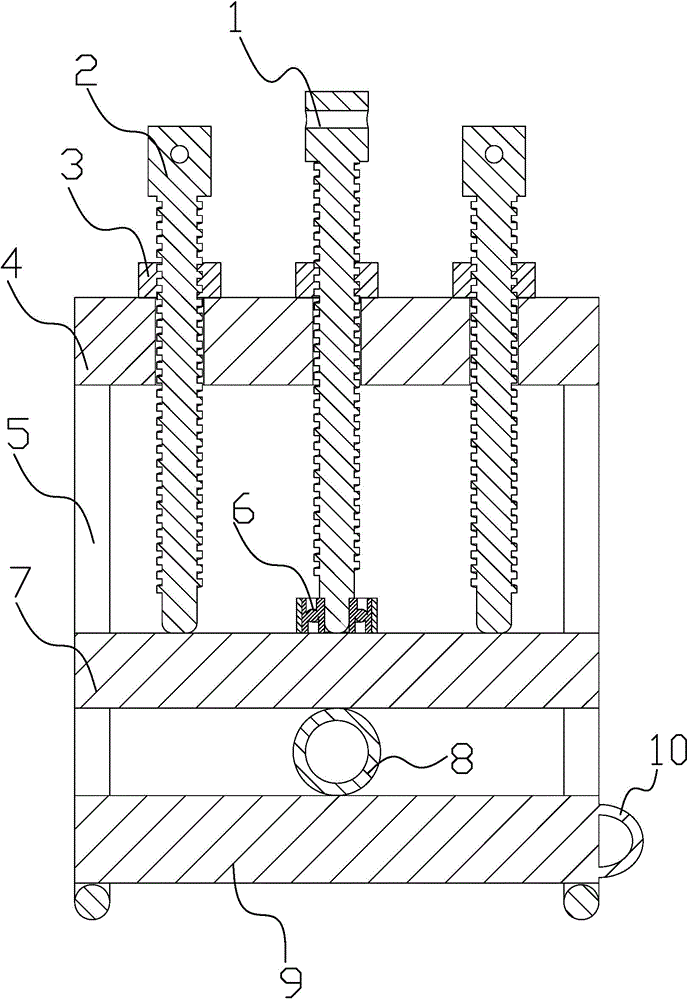 Manual air blocking clamp for poly ethylene (PE) pipe