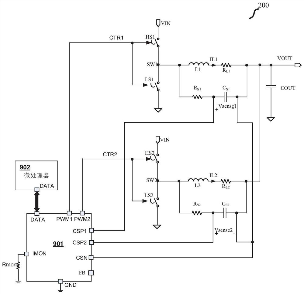 DCR current sampling circuit and method and related control circuit