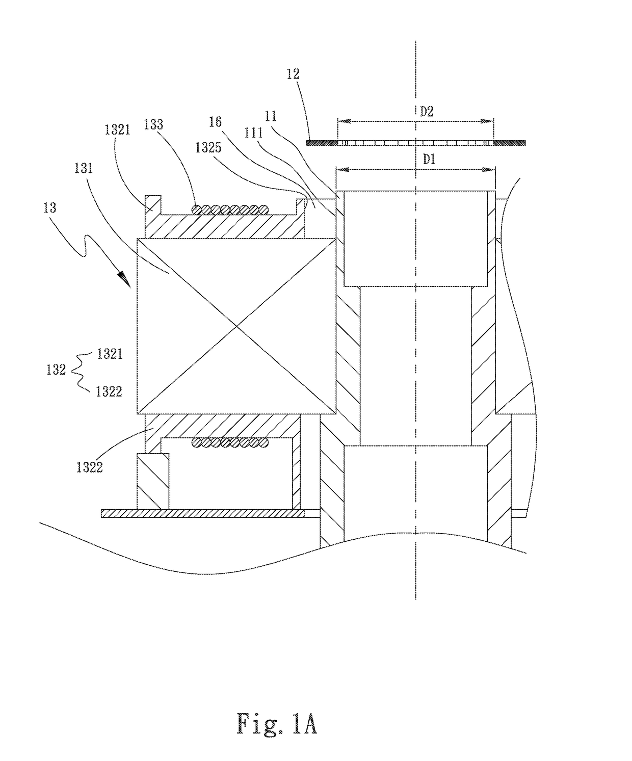 Stator fixing structure