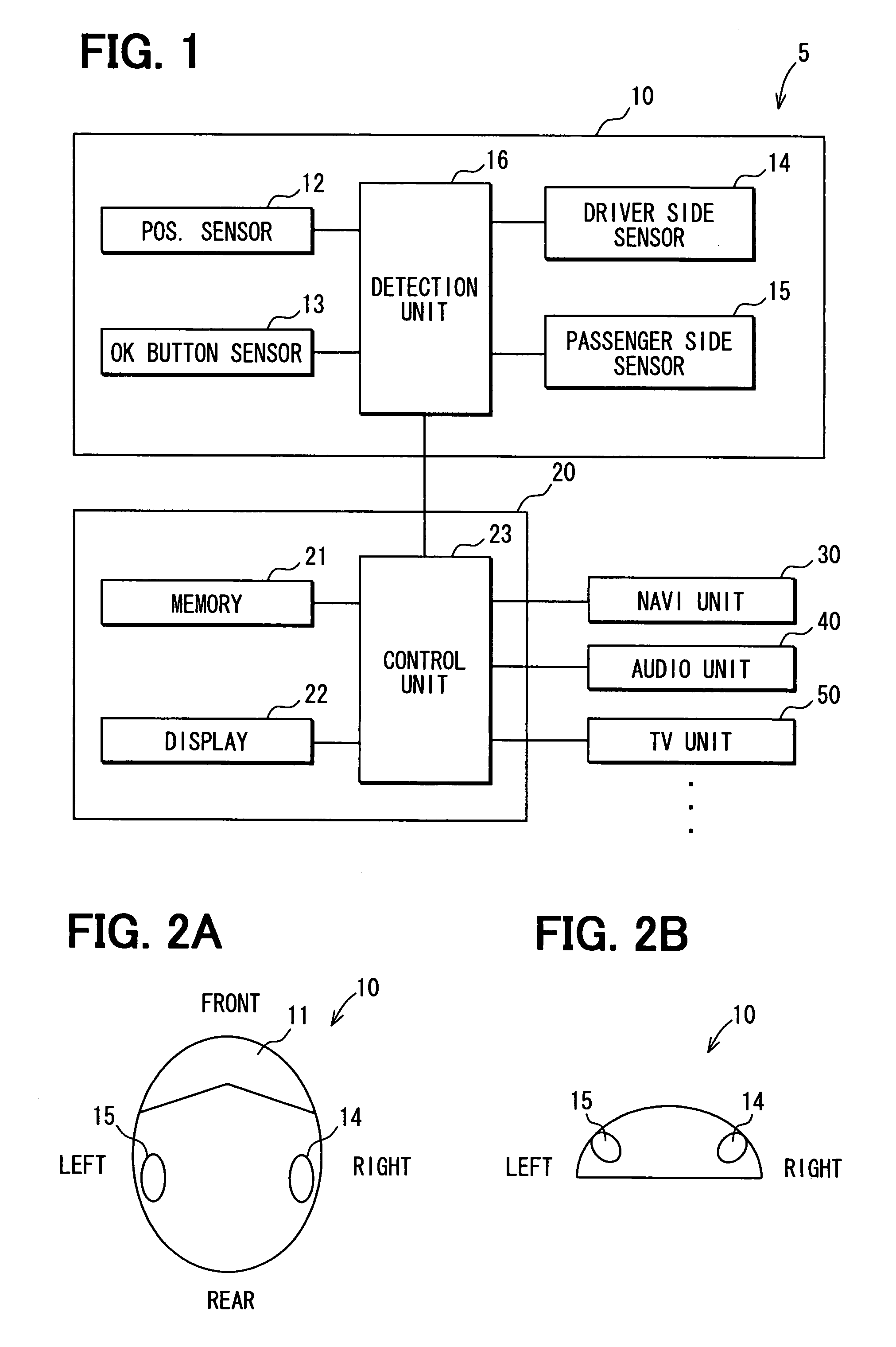 Operation system with right seat or left seat operator determination