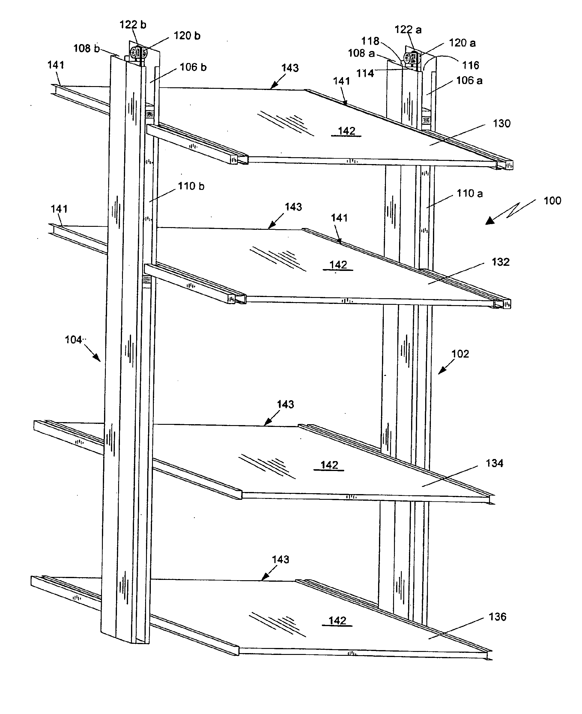 Shelving System With Rotational Functionality