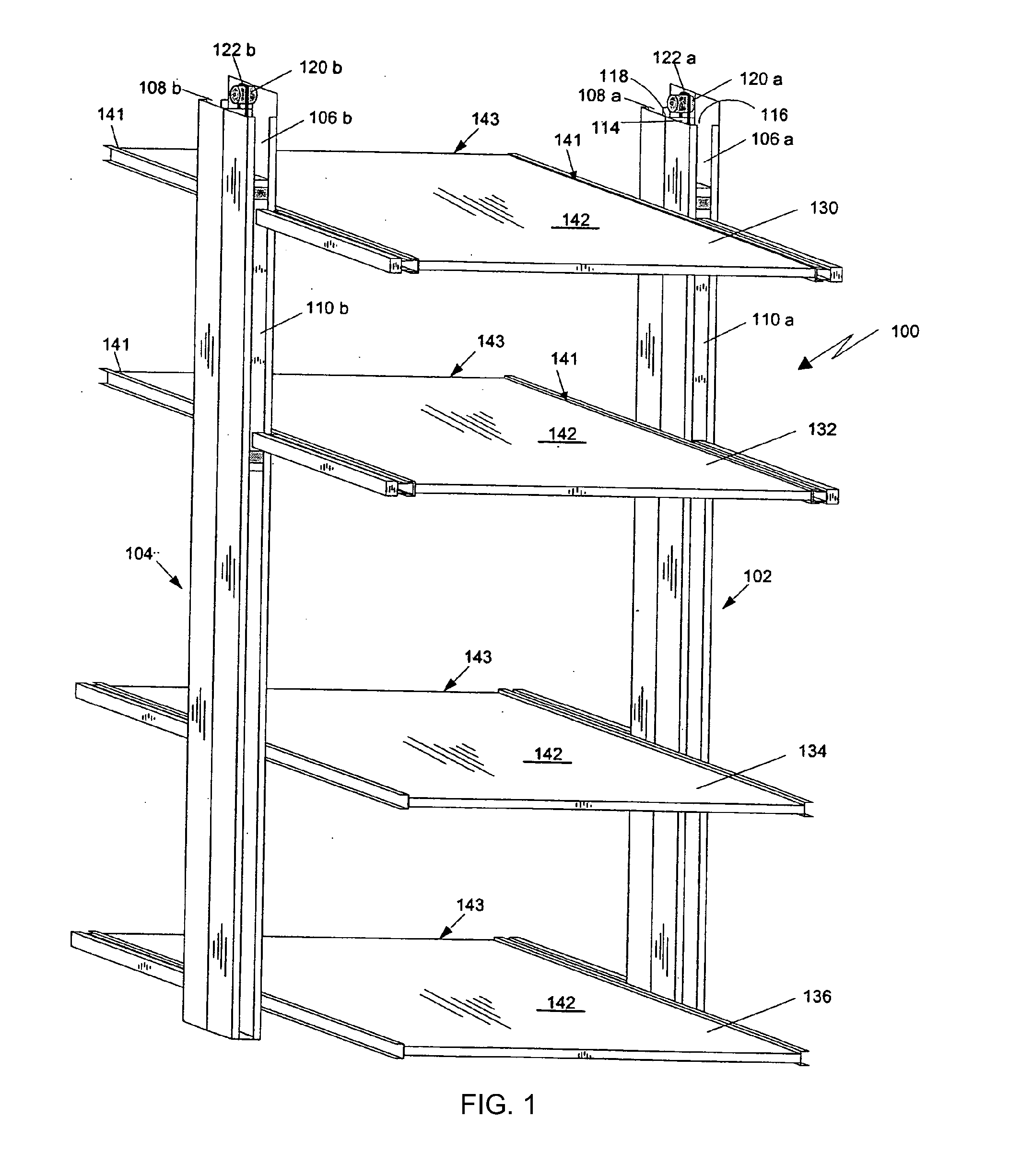 Shelving System With Rotational Functionality