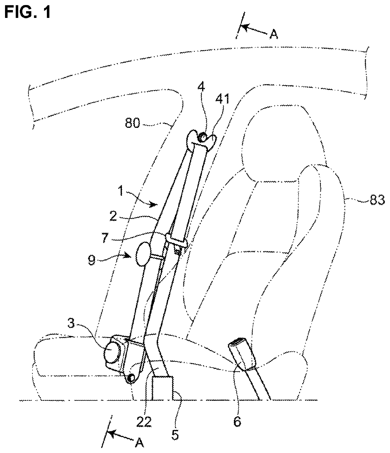 Seatbelt device for vehicle