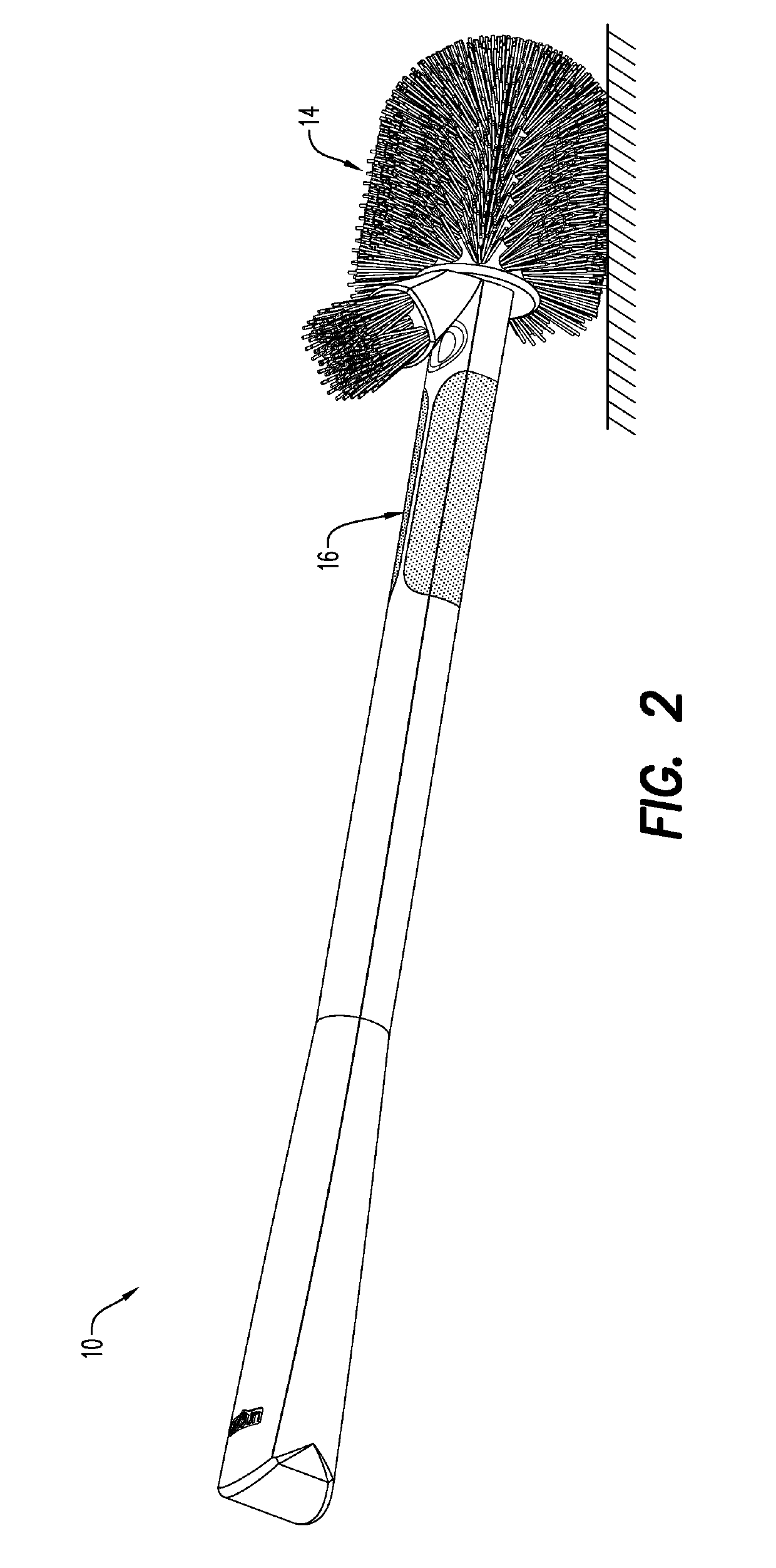 Cleaning devices with selectively flexible or rigid handles