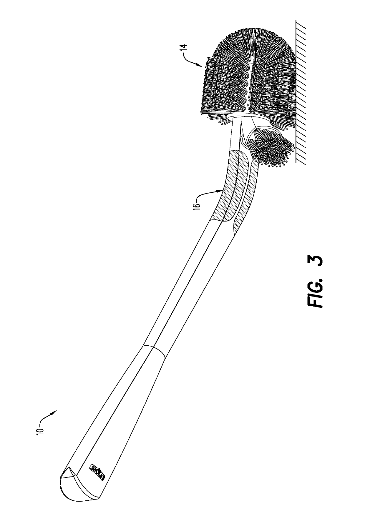 Cleaning devices with selectively flexible or rigid handles