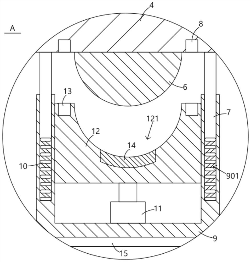 Anti-vibration and anti-shake base for automatic feeding robot of die casting machine