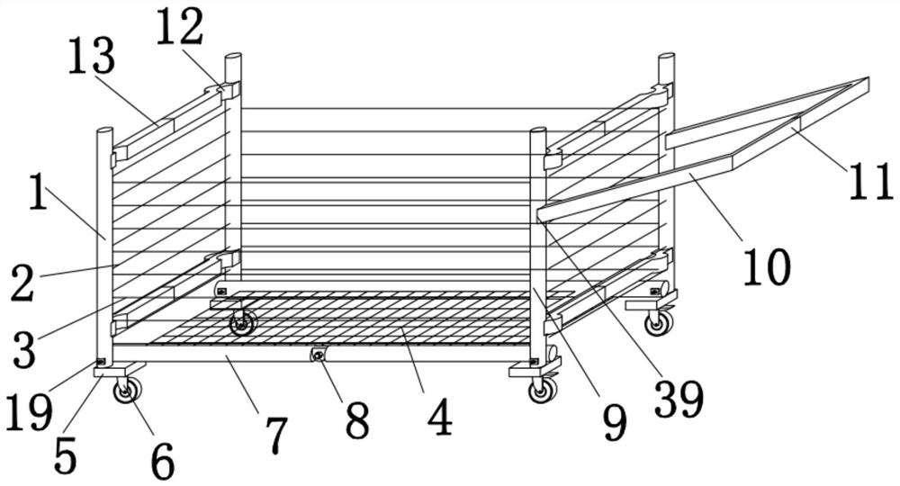 A kind of easy-to-fold trolley for track high-speed rail