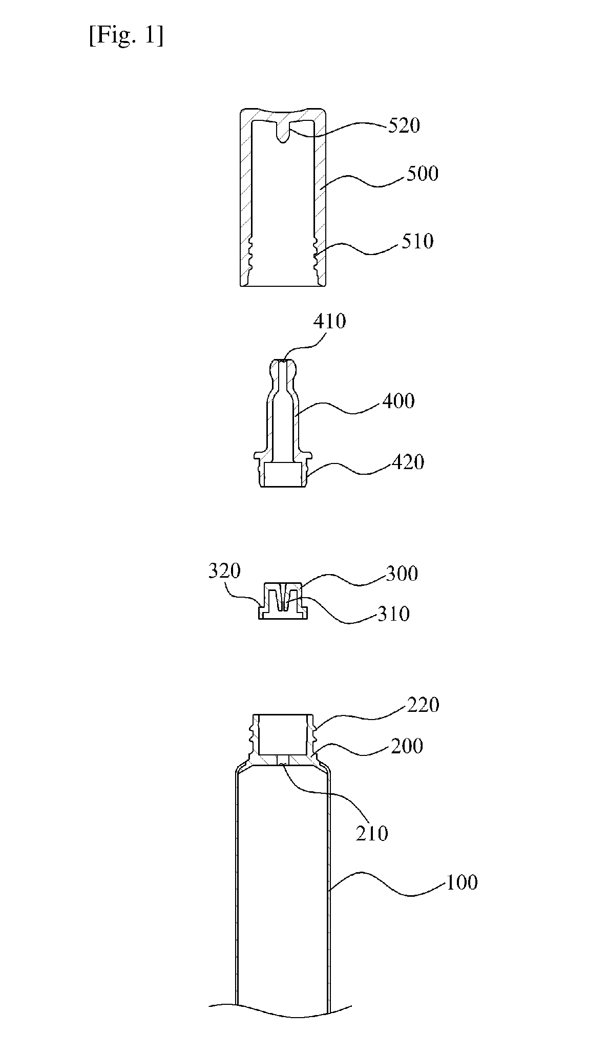 Tube-type cosmetics container for discharging liquid contents in form of droplet