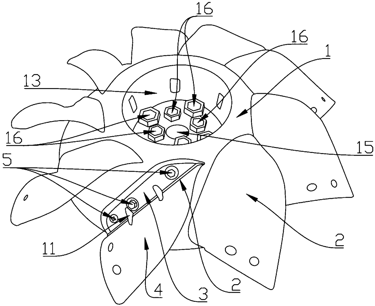 Aerator impeller