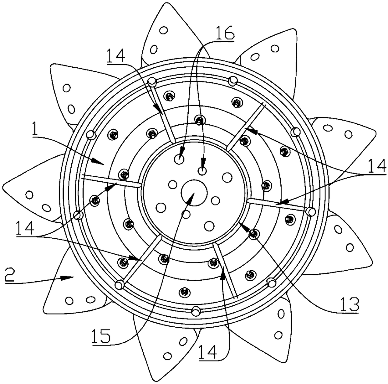 Aerator impeller