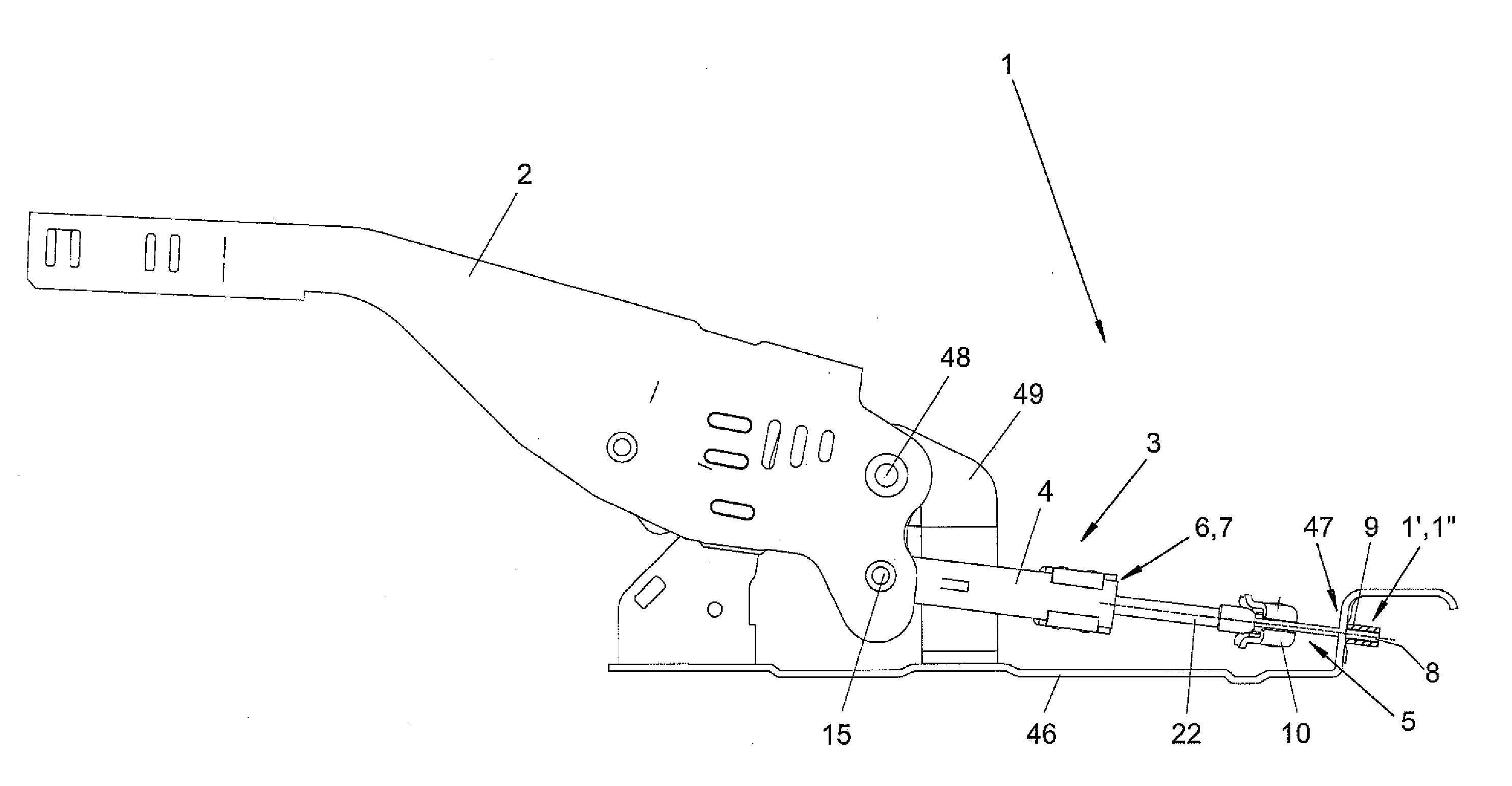 Bowden cable adjusting device and mounting process