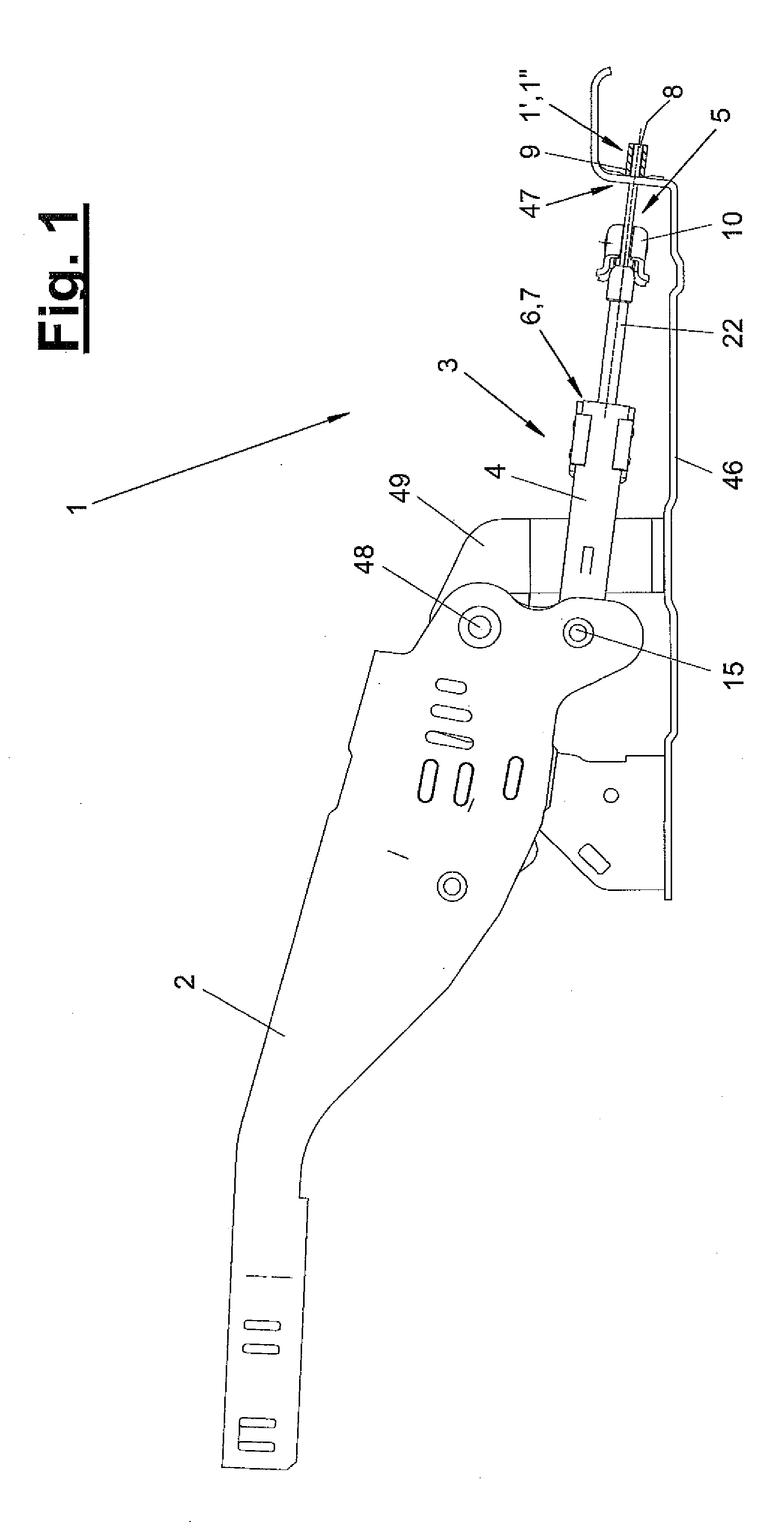 Bowden cable adjusting device and mounting process