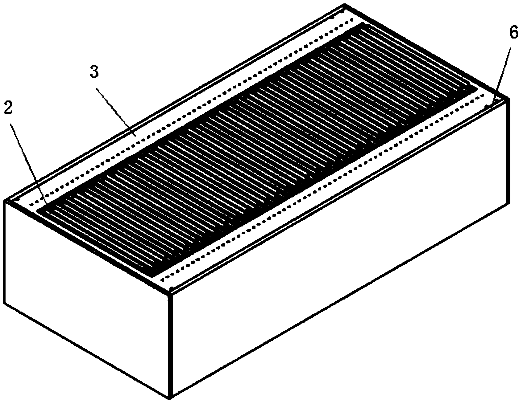 Large X-band broadband frequency phase scanning antenna array