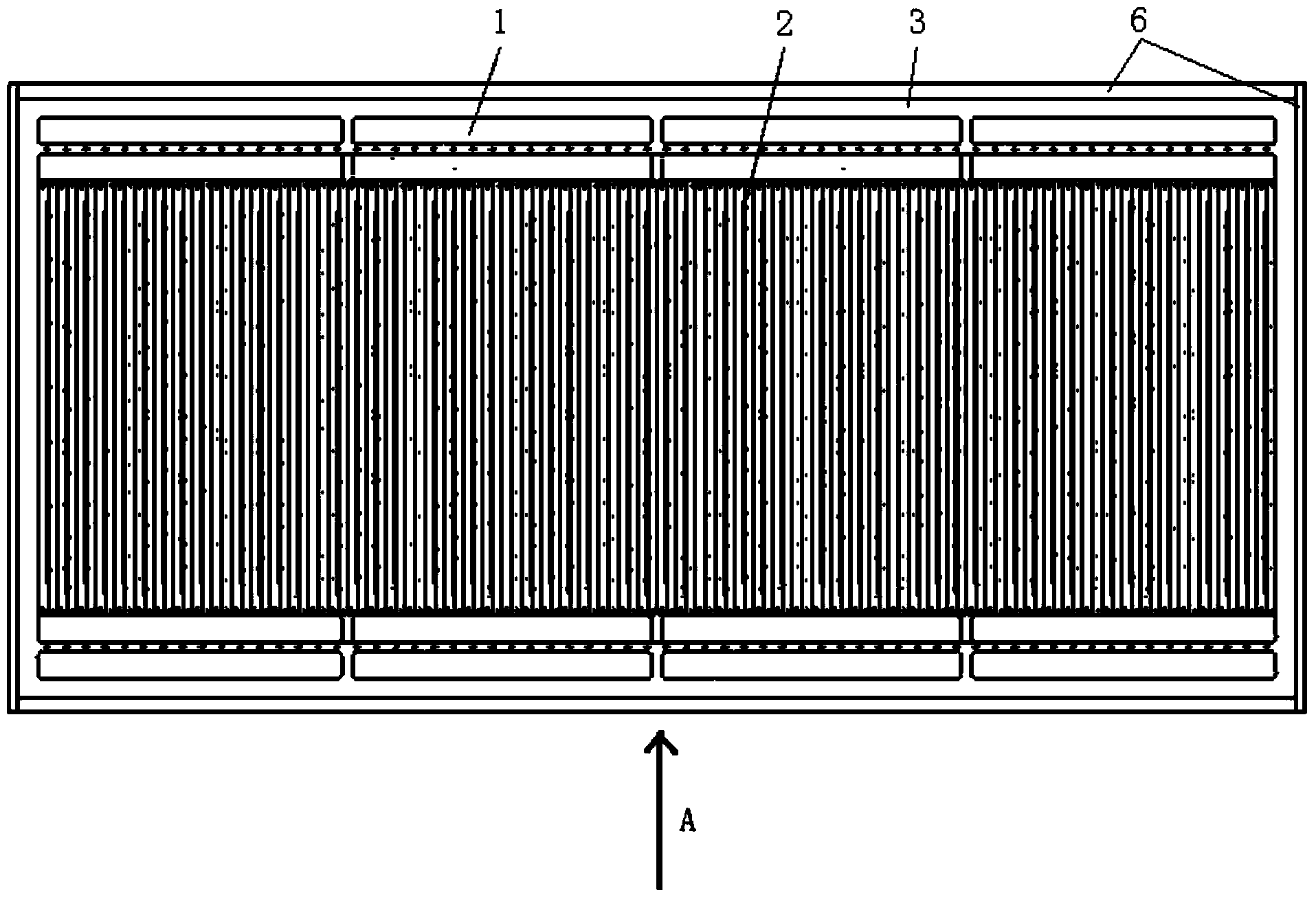 Large X-band broadband frequency phase scanning antenna array