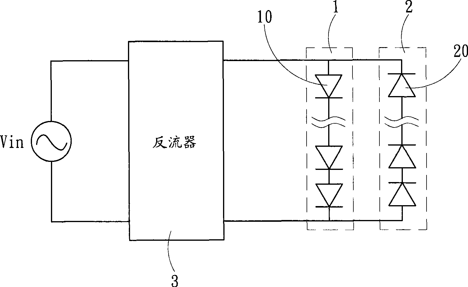 AC electricity driving method for LED and working voltage thereof