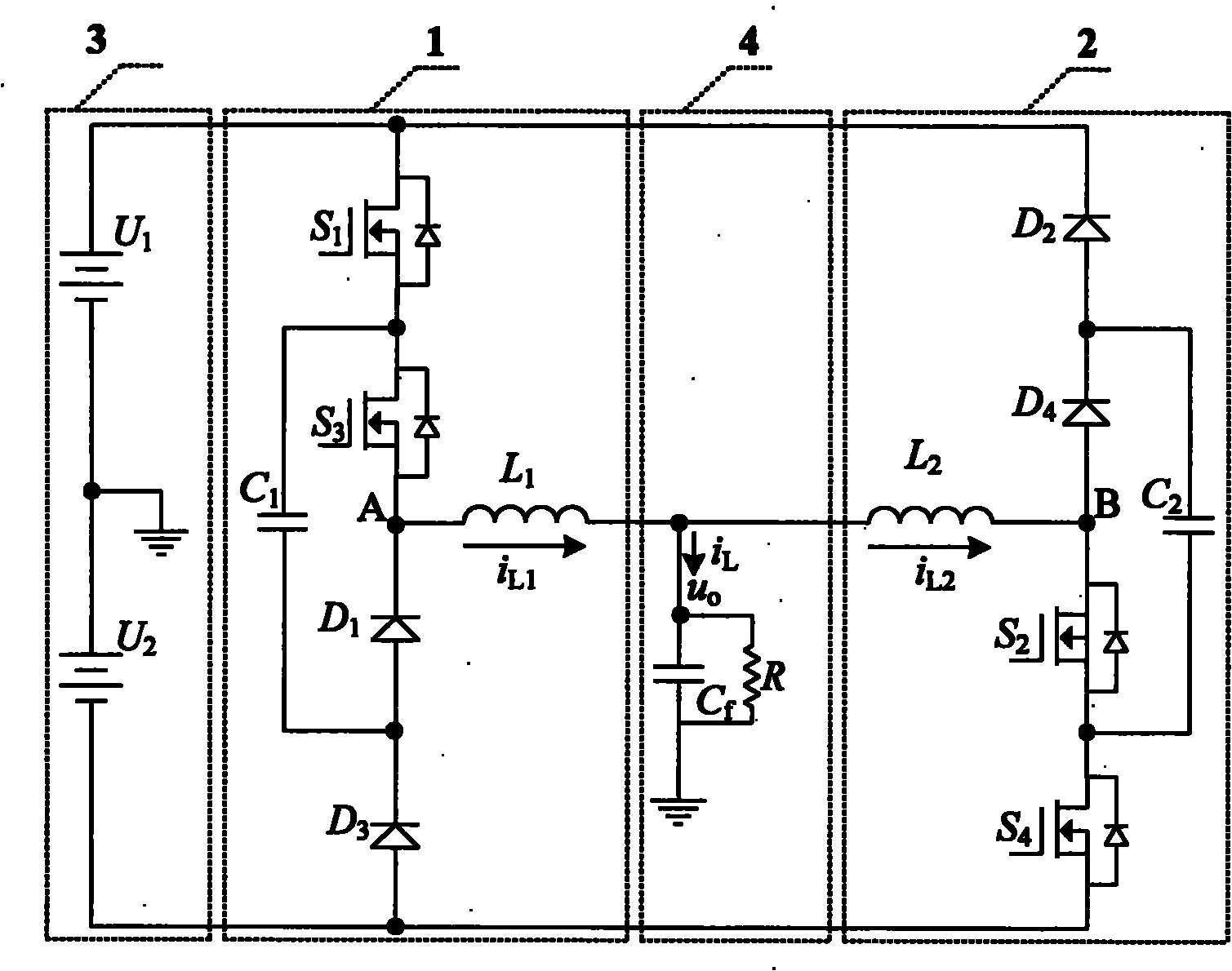 Capacitor-clamped three-level dual-buck half-bridge inverter