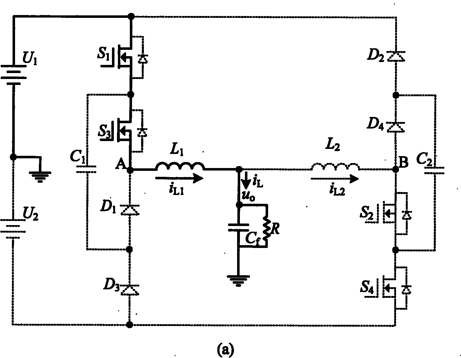 Capacitor-clamped three-level dual-buck half-bridge inverter