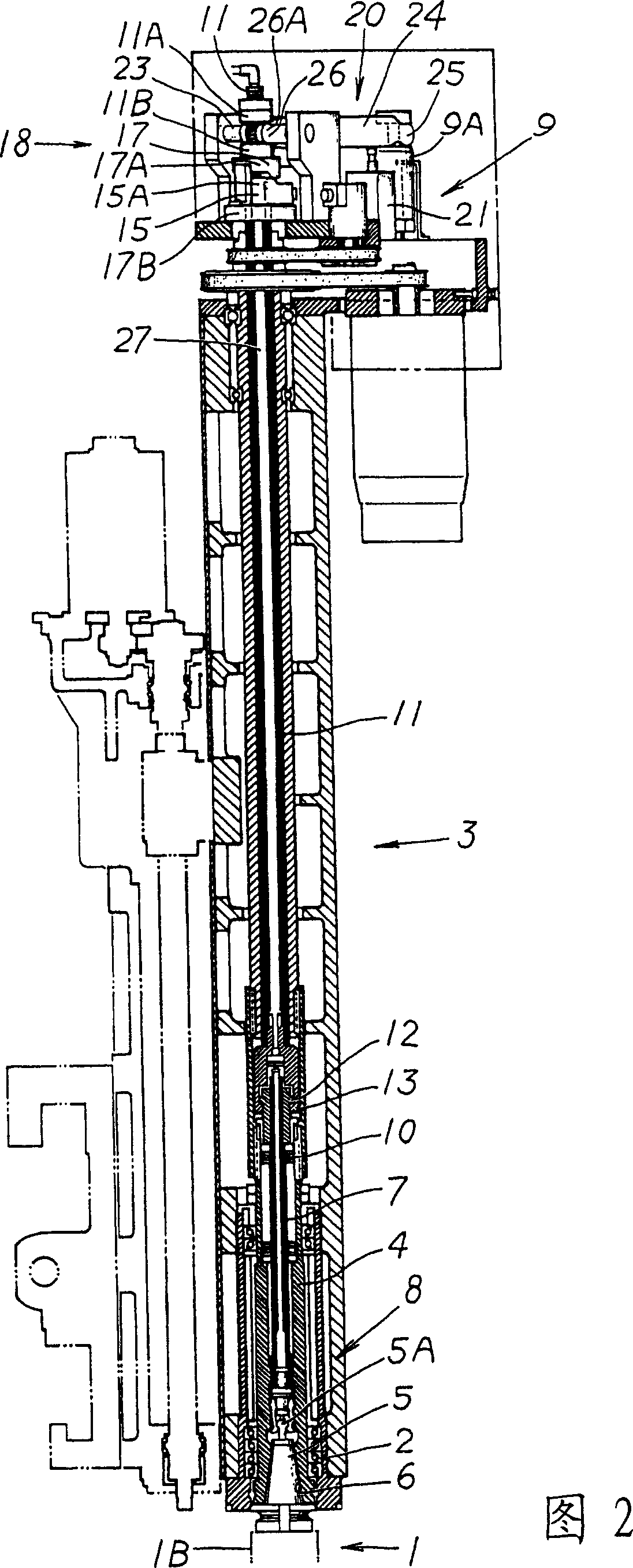Tool mounting device for turning center