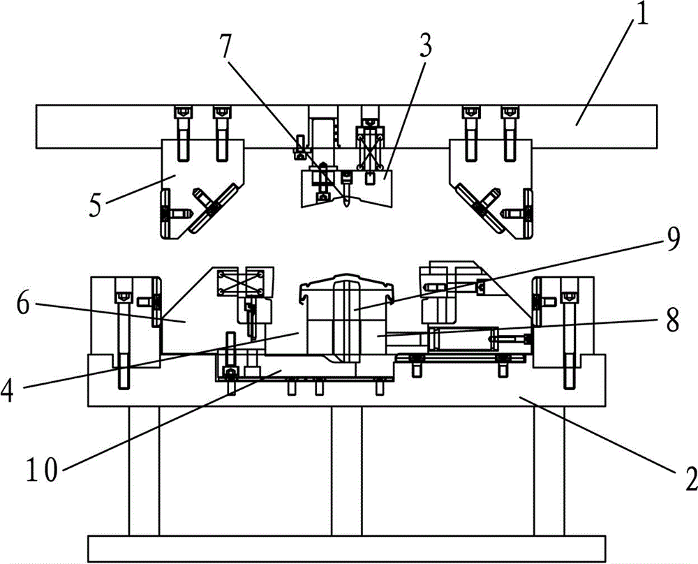 Mold for molded barb type side bending