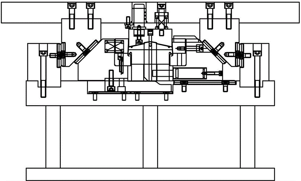 Mold for molded barb type side bending