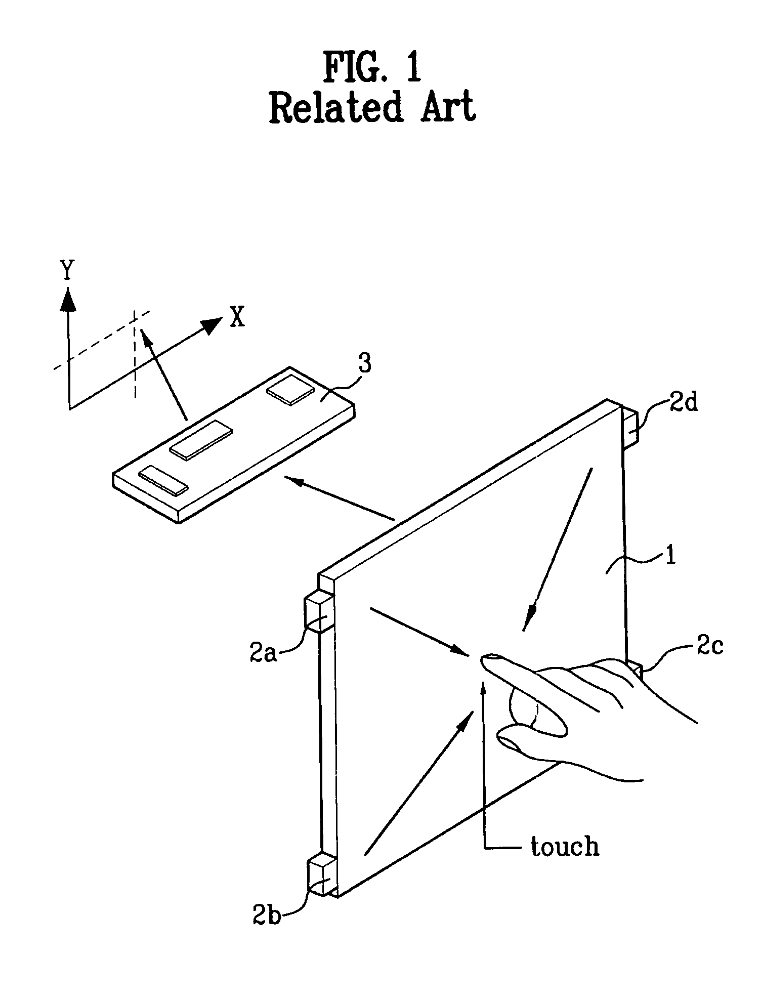 Digital resistive type touch panel and fabrication method thereof