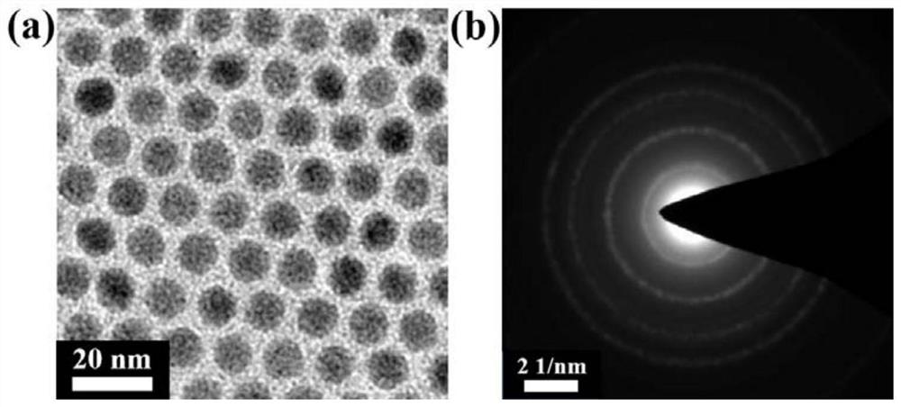 Terbium ion doped up-conversion nano material and preparation method thereof