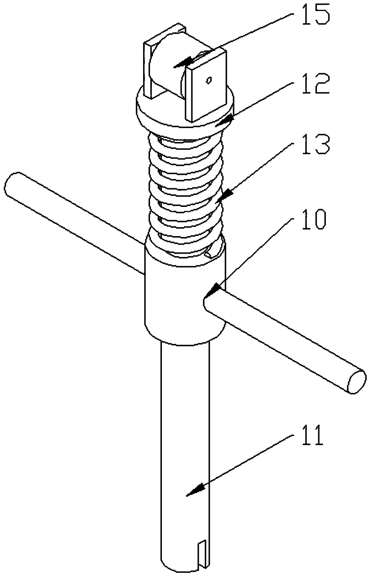 Adjustable single-drive tapered tooth cutting device