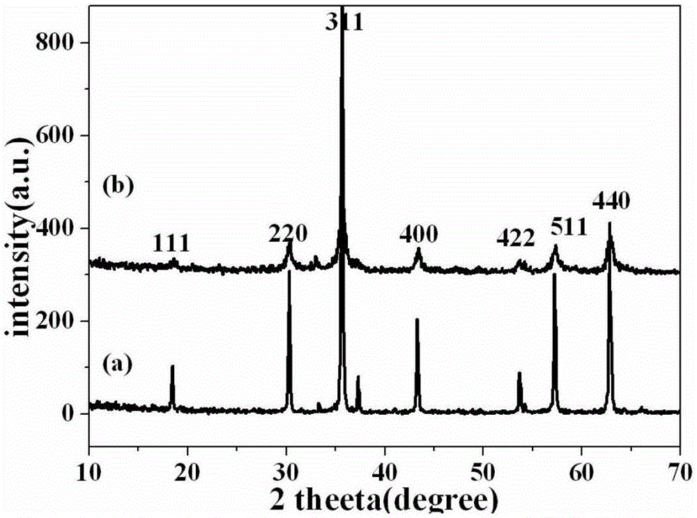 Preparation method of magnetically separable photocatalyst nano-eu3+-cofe2o4 powder