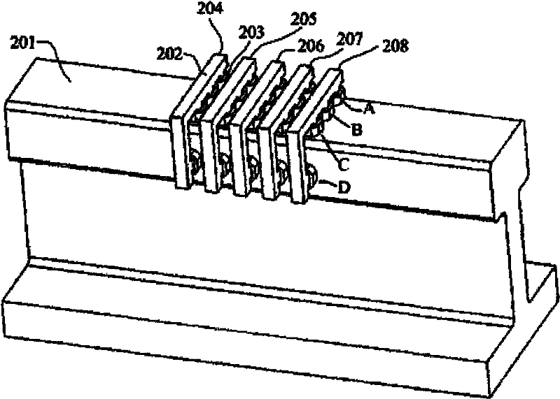 Electromagnetic tomography nondestructive inspection device for severe fault of rail and method thereof