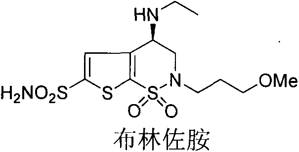 Preparation method of brinzolamide intermediate