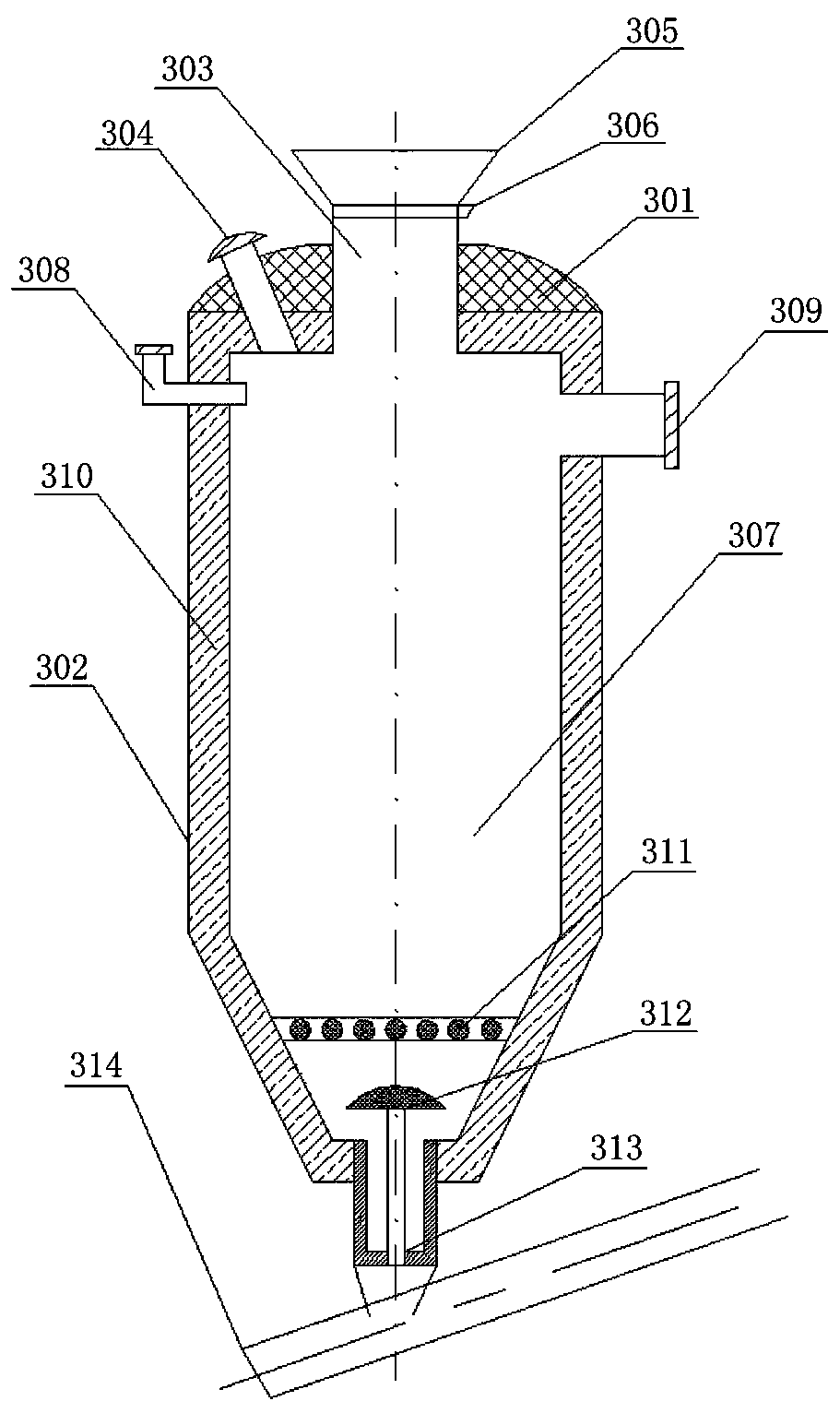 Capacity reduction treatment system and method for medium-low radioactive solid waste