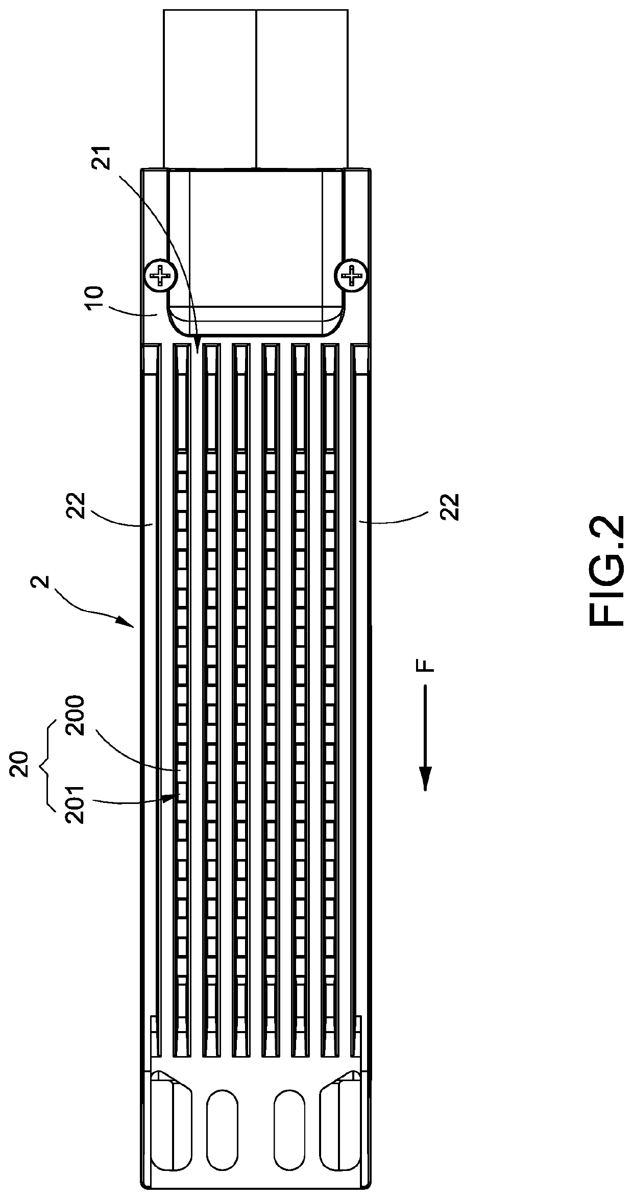 Shell heat dissipating structure of small form-factor pluggable transceiver