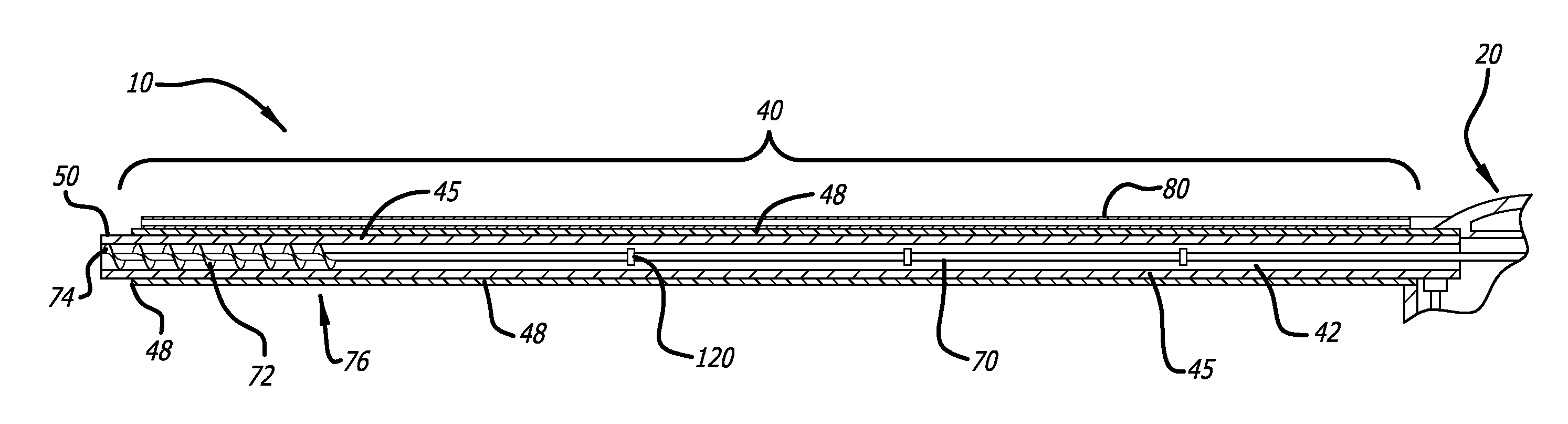 Suction electrocautery device having controlled irrigation and rotating auger