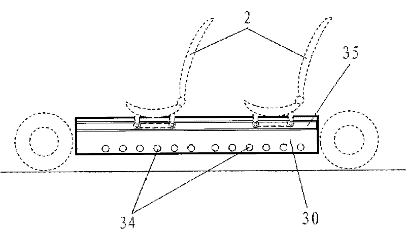 Chassis structure of hybrid power or pure electric automobile
