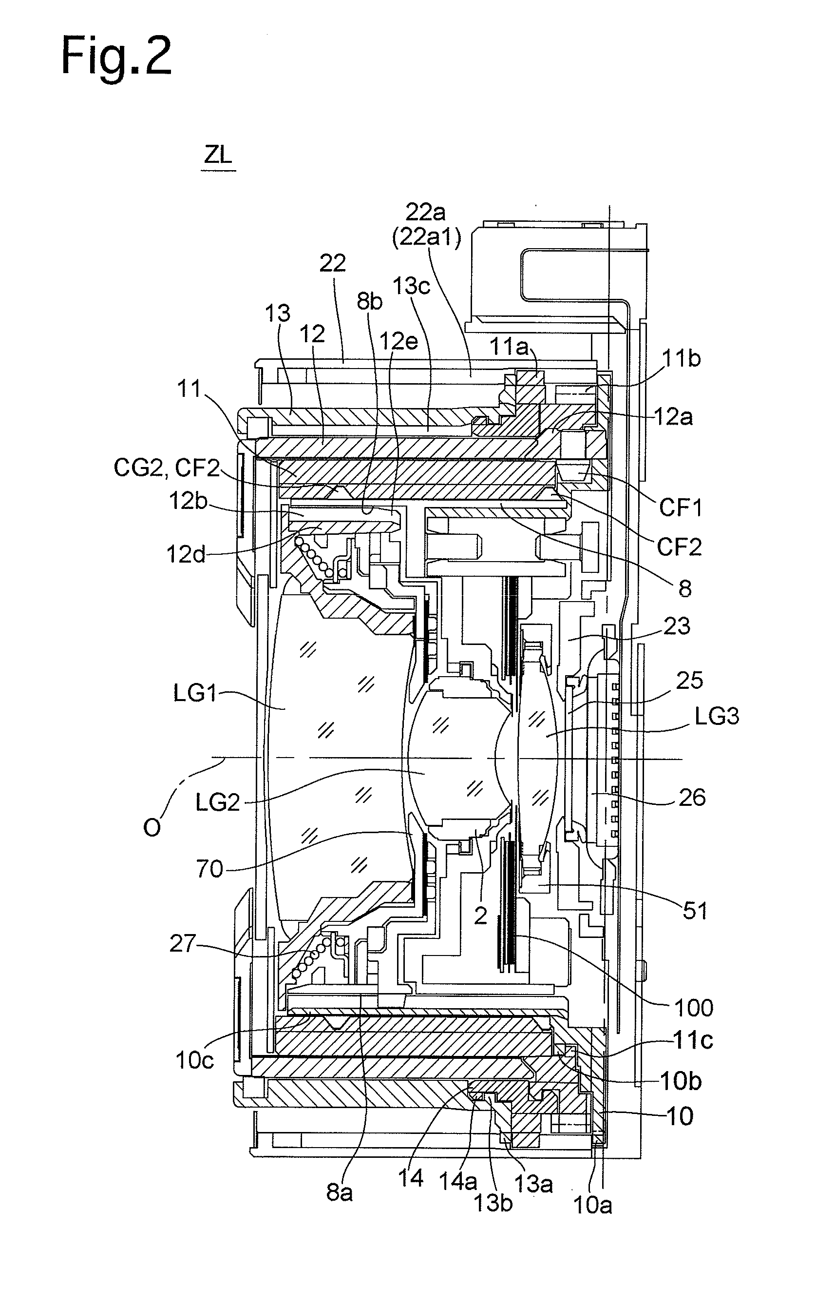 Linear guide mechanism of lens barrel